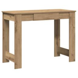 Berkfield Home Decorative Desk Artisan Oak 100x45x75 cm Engineered Wood in Brown - Size: 100 x 45 x 75 cm - thumbnail 3
