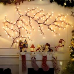 Kelvenix LED Willow Fairy String Lights Garden Outdoor in Brown - Size: 0.6m2 - thumbnail 4