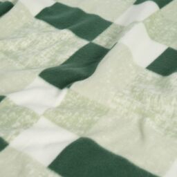 OHS Tartan Check Fleece Throw Winter Warm Soft Blanket in Dark Grey - Size: 120 cm x 150 cm - thumbnail 3