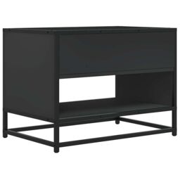 Berkfield Home TV Cabinet Black 61x40x46 cm Engineered Wood & Metal - Size: 61 x 40 x 46 cm - thumbnail 6