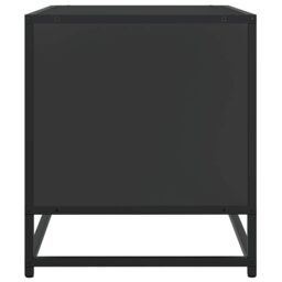 Berkfield Home TV Cabinet Black 61x40x46 cm Engineered Wood & Metal - Size: 61 x 40 x 46 cm - thumbnail 5