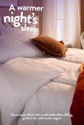 Slumberdown Warm Winter Nights 13.5 Tog Winter Duvet in White - Size: Single - thumbnail 3