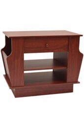 'Companion' - Storage Side  End Table With Magazine Rack - Large - Mahogany - thumbnail 1