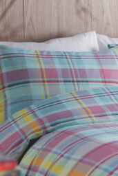 Appletree 'Applecross Check' 100% Brushed Heavyweight Cotton Duvet Cover Set - Size: King - thumbnail 4