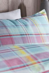 Appletree 'Applecross Check' 100% Brushed Heavyweight Cotton Duvet Cover Set - Size: King - thumbnail 5
