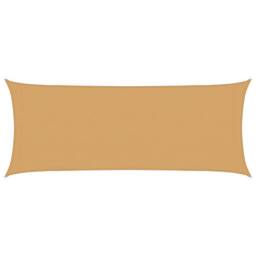 Berkfield Home Sunshade Sail 160 g/m¬≤ Rectangular Sand 2x4.5 m HDPE in Yellow - thumbnail 2