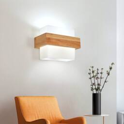 Pheashine Wooden LED Wall Light, Scandinavian Style, E27 Socket (Bulb includedt) in Light Brown - thumbnail 7