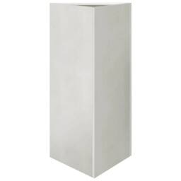 Berkfield Home Garden Planters 2 pcs Triangular 40x34.5x70 cm Stainless Steel in Silver - thumbnail 5