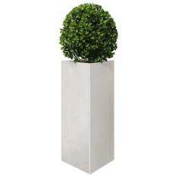 Berkfield Home Garden Planters 2 pcs Triangular 40x34.5x70 cm Stainless Steel in Silver - thumbnail 4