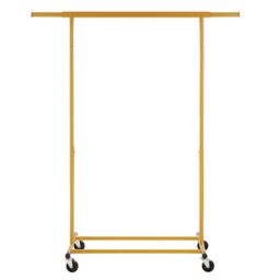 House of Home Heavy Duty Gold Clothes Rail Adjustable Width & Height - thumbnail 2