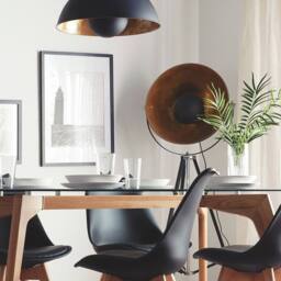 Wyld and Coco 158cm Matte Black Steel Pendant Light - thumbnail 1