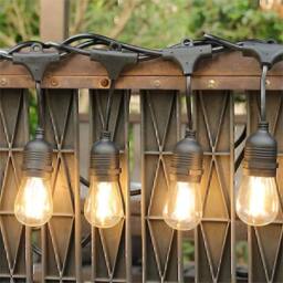 SPETLEK Festoon Outdoor String Lights 10 Bulbs in Black - thumbnail 3
