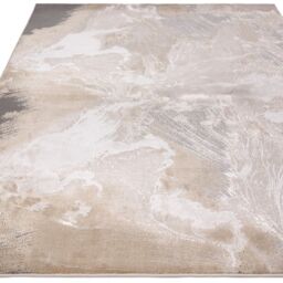 The Rug Shop UK Modern Abstract Area Polyester Polypropylene Easy to clean Rug in Cream - Size: 200 cm x 290 cm - thumbnail 4