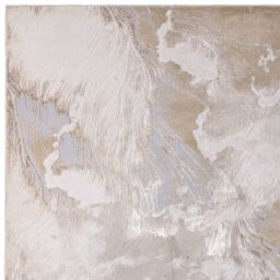 The Rug Shop UK Modern Abstract Area Polyester Polypropylene Easy to clean Rug in Cream - Size: 200 cm x 290 cm - thumbnail 5