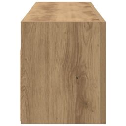 Berkfield Home Bathroom Wall Cabinet Artisan Oak 100x25x30 cm Engineered Wood in Brown - Size: 100 x 25 x 30 cm - thumbnail 6