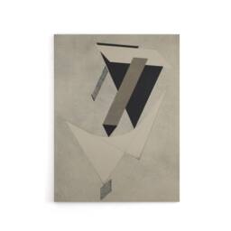 "Artery8 Lazar El Lissitzky Kestnermappe Proun Canvas Wall Art Print in Grey - Size: W24"" x H32""" - thumbnail 1