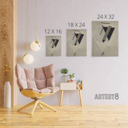 "Artery8 Lazar El Lissitzky Kestnermappe Proun Canvas Wall Art Print in Grey - Size: W24"" x H32""" - thumbnail 4