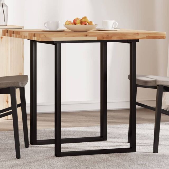 Berkfield Home Table Top Square 80x80x4 cm Solid Wood Acacia in Brown - Size: 80 x 80 x 4 cm - image 1