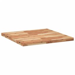 Berkfield Home Table Top Square 80x80x4 cm Solid Wood Acacia in Brown - Size: 80 x 80 x 4 cm - thumbnail 5