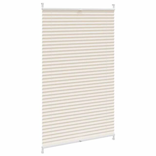 Berkfield Home Plisse Blind 80x100cm Creme in Cream - Size: 80x100 cm - image 1