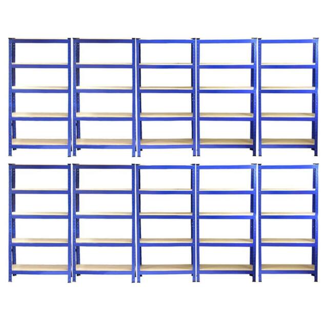 Monstershop Monster Racking T-Rax Heavy Duty Shelving Units, Blue, 75cm W, 30cm D in Blue - image 1