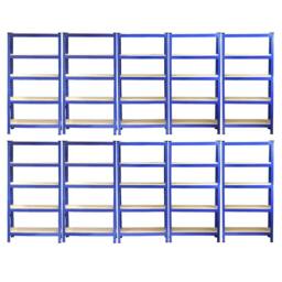 Monstershop Monster Racking T-Rax Heavy Duty Shelving Units, Blue, 75cm W, 30cm D in Blue