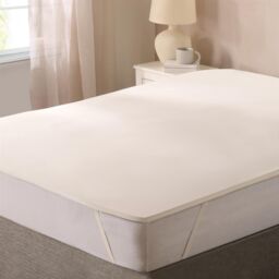OHS Anti-Allergy Washable Memory Foam Mattress Topper in White - Size: King