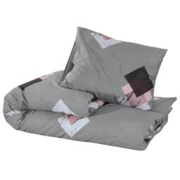 Berkfield Home Elegant Duvet Cover Set Grey 140x200 cm Cotton