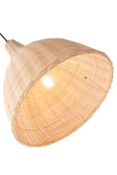 Living and Home Rattan-Woven Pendant Light in Natural - thumbnail 5