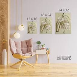 "Artery8 Frederick Sander Cymbidium Mastersi Orchid Flowers Canvas Art Print - Size: W12"" x H16""" - thumbnail 4