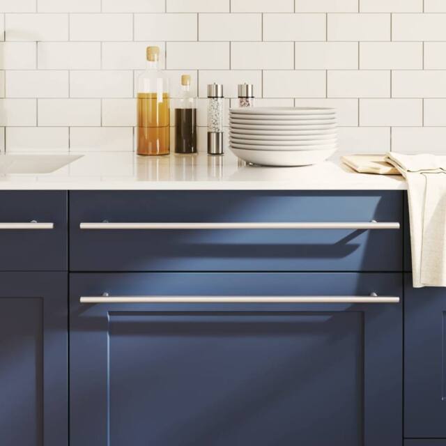 Berkfield Home Cabinet Handles 5 pcs Silver 480 mm Stainless Steel - image 1