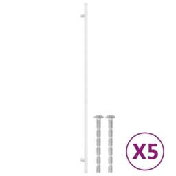 Berkfield Home Cabinet Handles 5 pcs Silver 480 mm Stainless Steel - thumbnail 2
