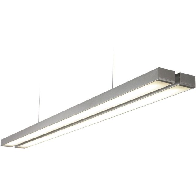 Loops Twin Commercial LED Suspension Light - 1494mm x 156mm - 2 x 26W CCT LED Module - image 1
