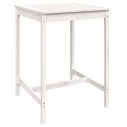 Berkfield Home Beautiful 5 Piece Garden Bar Set White Solid Wood Pine - thumbnail 8