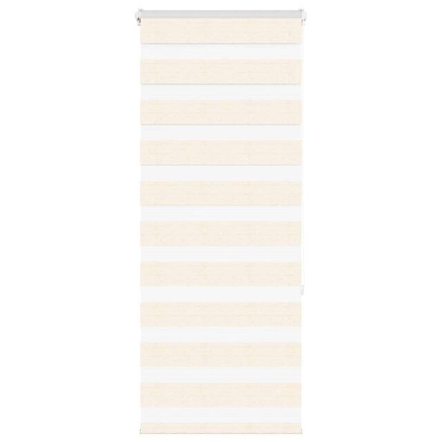 Berkfield Home Zebra Blind Marble Beige 65x150 cm Fabric Width 60.9 cm Polyester - image 1