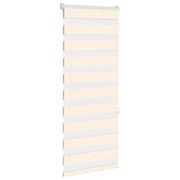 Berkfield Home Zebra Blind Marble Beige 65x150 cm Fabric Width 60.9 cm Polyester - thumbnail 3