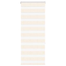 Berkfield Home Zebra Blind Marble Beige 65x150 cm Fabric Width 60.9 cm Polyester - thumbnail 1