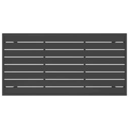 Berkfield Home Garden Dining Table Anthracite 110x54x70 cm Steel in Black - Size: 110 x 54 x 70 cm - thumbnail 5