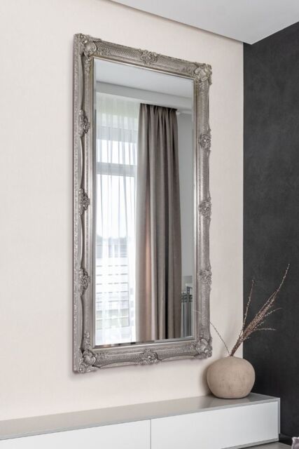 MirrorOutlet Davenport Silver Ornate Flourish Full Length Mirror 168 x 78 CM - Size: 1 Pack - image 1
