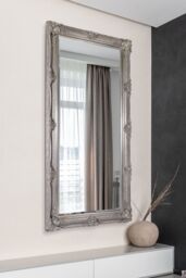MirrorOutlet Davenport Silver Ornate Flourish Full Length Mirror 168 x 78 CM - Size: 1 Pack