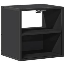 Berkfield Home Durable Wall-mounted Bedside Cabinets 2 pcs Black 40x31x39.5 cm - thumbnail 6
