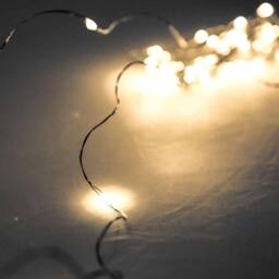 Lemon Pavilion Furniture and Decor 100 LED Battery Micro Lights Wire 10m - Metal - Silver - thumbnail 2