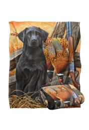 JQ Licensing Jg-Jp Labrador Hunting Dog Silky Touch Super Soft Throw Blanket 152 X 127 cm in White - thumbnail 2