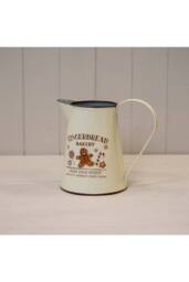 KDMD Cream Zinc 'Gingerbread Bakery' Jug - thumbnail 2