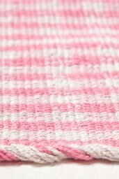 Homescapes Cotton Gingham Check Hand Woven Hall Runner, 66 x 200 cm in Pink - Size: 66 cm x 200 cm - thumbnail 4