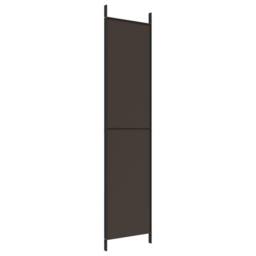 Berkfield Home Durable 3-Panel Room Divider Brown 150x220 cm Fabric - thumbnail 6