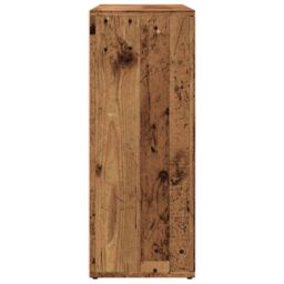 Berkfield Home Sideboard Old Wood 91x29.5x75 cm Engineered Wood in Brown - thumbnail 5