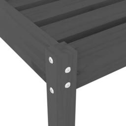 Berkfield Home Sun Loungers 2 pcs Grey 199.5x60x74 cm Solid Wood Pine - thumbnail 9