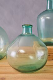 Orsina Blue Glass Vase, Minimalist Small Flower Vase, Decorative Glass Vase, Flower Vase for Home - thumbnail 4