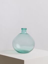 Orsina Blue Glass Vase, Minimalist Small Flower Vase, Decorative Glass Vase, Flower Vase for Home - thumbnail 5